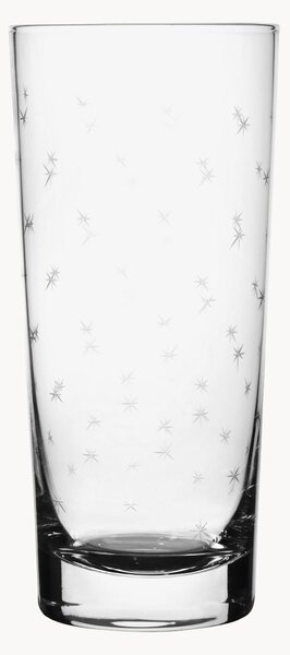 Komplet szklanek ze szkła dmuchanego Stars, 4 elem
