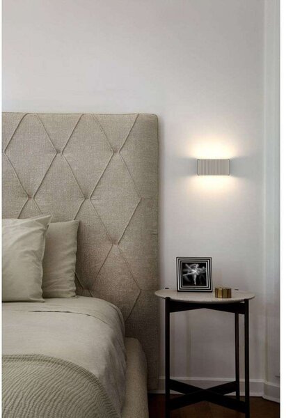 Lampa Ścienna Rotaliana, biały, salon, aluminium