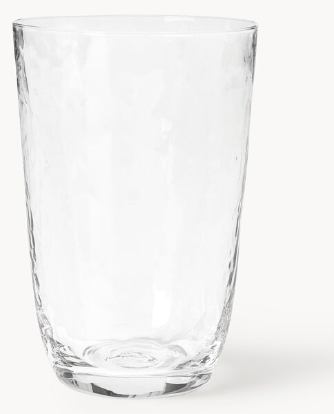 Komplet szklanek ze szkła dmuchanego Hammered, 4 elem
