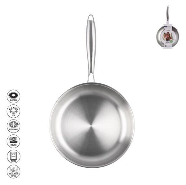 Patelnia ze stali nierdzewnej ø 24 cm Steela – Orion