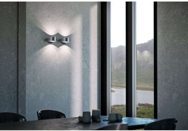 Lampa Ścienna LIGHT-POINT, ściemnialny, metaliczny, przedpokój, aluminium