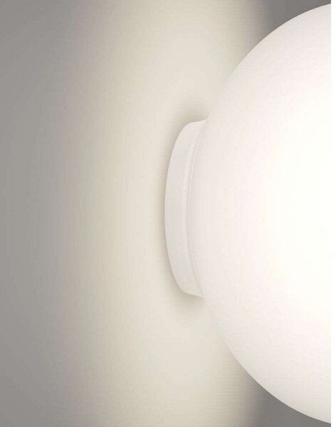 Lampa Ścienna Lodes, ściemnialny, biały, łazienka, szkło