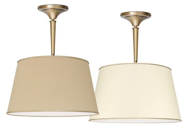 Stylowa mosiężna lampa z abażurem ecru YA-S1CK45
