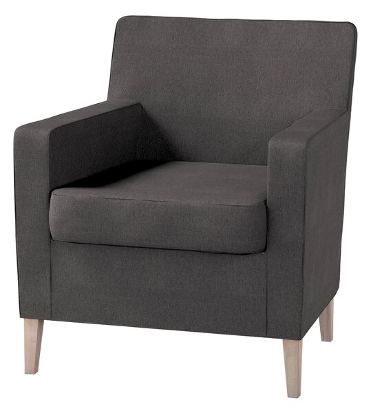 Pokrowiec na fotel Karlstad kolor szary tkanina strukturalna