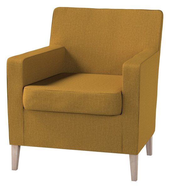 Pokrowiec na fotel Karlstad kolor żółty tkanina strukturalna