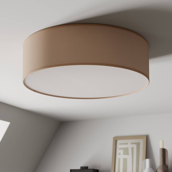 Lampa sufitowa Rondo TK Lighting, możliwość ściemniania, kremowy / amber, sypialnia, tkanina / materiał / jedwab, nowoczesny