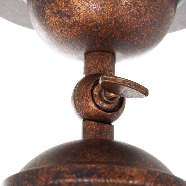 Lampa sufitowa Louisanne Lindby, możliwość ściemniania, brązowy / rdzawy, kuchnia, metal, morski