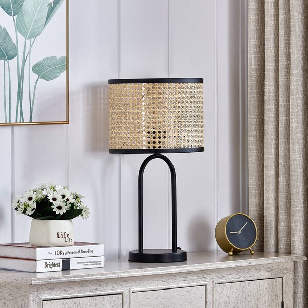 Lampa stołowa Yaelle Lindby, jasne drewno, salon / jadalnia, drewno, skandynawski