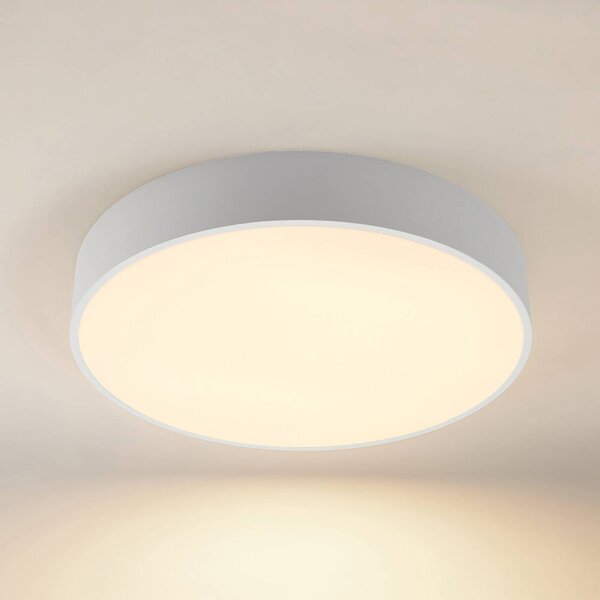 Lampa sufitowa LED Noabelle Arcchio, możliwość ściemniania, biały / opal, kuchnia, metal, nowoczesny