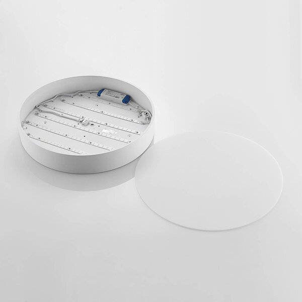 Lampa sufitowa LED Noabelle Arcchio, możliwość ściemniania, biały / opal, kuchnia, metal, nowoczesny