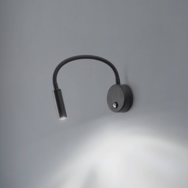Kinkiet Lagos TK Lighting, czarny, sypialnia, metal, nowoczesny