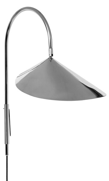 Lampa Ścienna ferm LIVING, Arum, metaliczny, salon, stal szlachetna, design