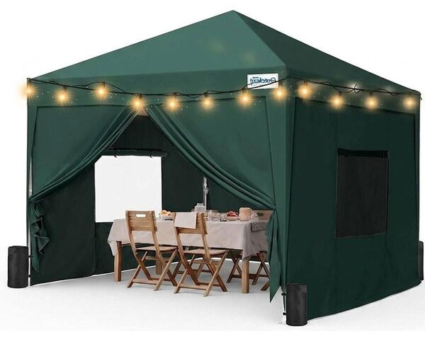Altana ogrodowa z okienkami PUC03M, wodoodporna, 3 x 3 m, zielona
