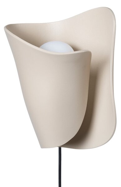 Lampa Ścienna ferm LIVING, OYSTER, beżowy, salon, aluminium, design