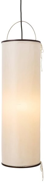 Lampa Wisząca GUBI, Silk Lantern, ściemnialny, beżowy, salon, tkanina | tekstylia, design