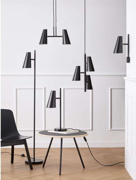 Lampa Stołowa Woud, czarny, salon, metal