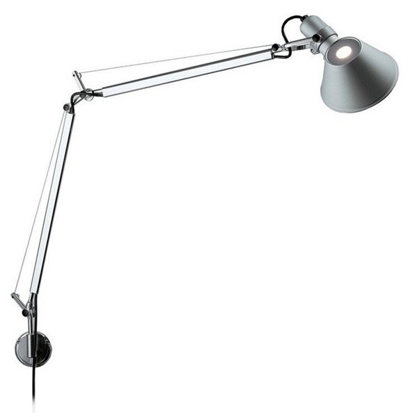 Lampa Ścienna Artemide, metaliczny, gabinet | pracownia, aluminium, design