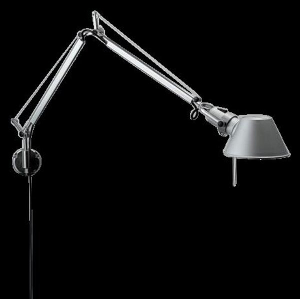 Lampa Ścienna Artemide, metaliczny, gabinet | pracownia, aluminium, design