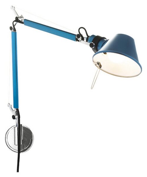 Lampa Ścienna Artemide, niebieski, gabinet | pracownia, aluminium, design