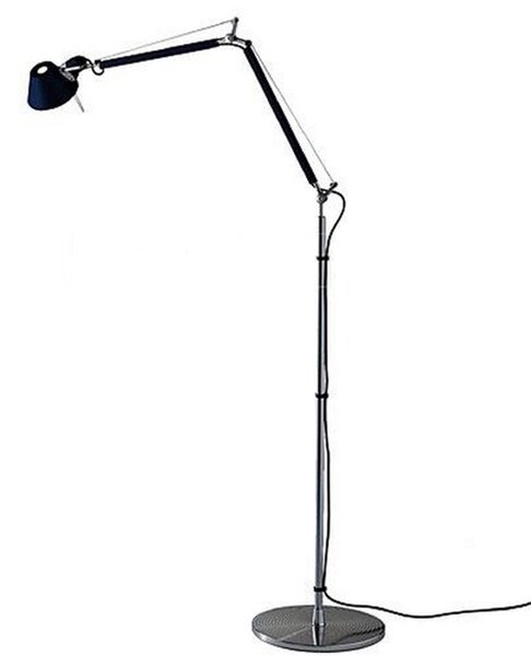 Lampa Podłogowa Artemide, czarny, salon, aluminium
