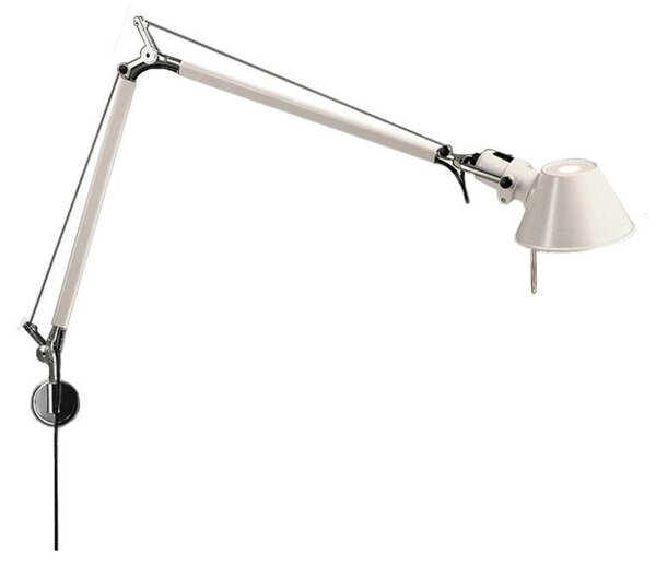 Lampa Ścienna Artemide, biały, gabinet | pracownia, aluminium, design