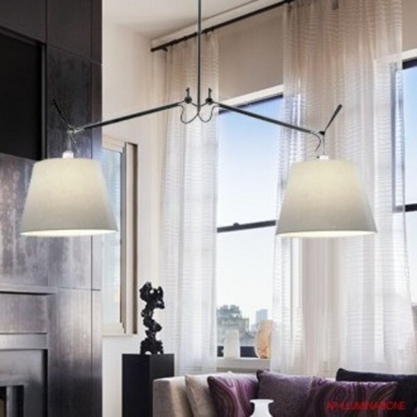 Lampa Wisząca Artemide, beżowy, jadalnia, aluminium