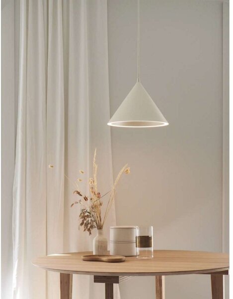 Lampa Wisząca Woud, biały, jadalnia, aluminium