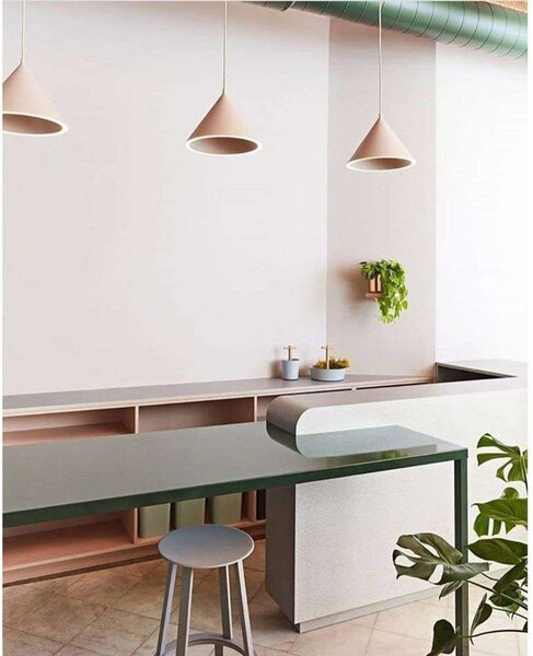 Lampa Wisząca Woud, beżowy, jadalnia, aluminium