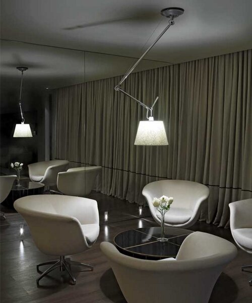 Lampa Wisząca Artemide, metaliczny, salon, aluminium