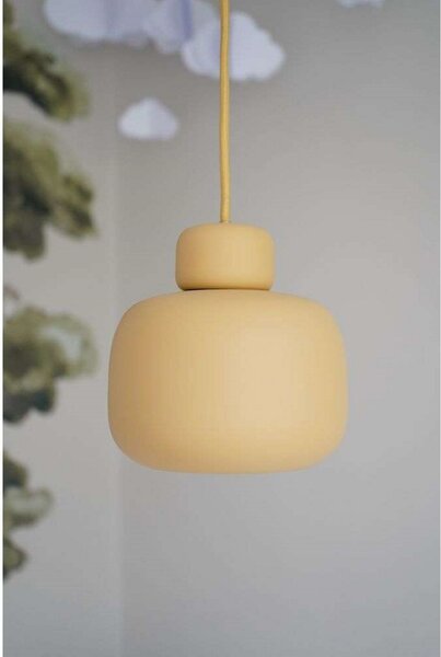 Lampa Wisząca Woud, Stone, ściemnialny, żółty, kuchnia, metal, design