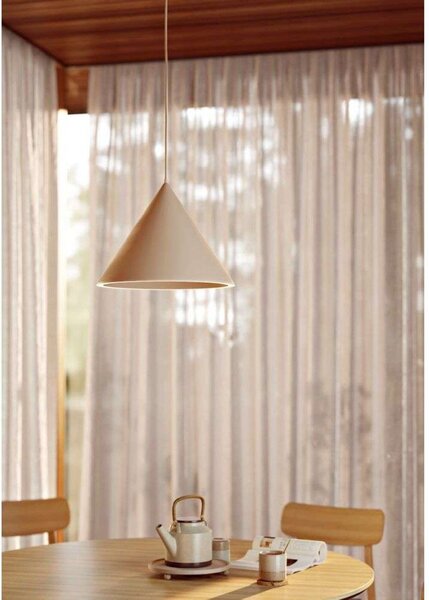 Lampa Wisząca Woud, beżowy, jadalnia, aluminium