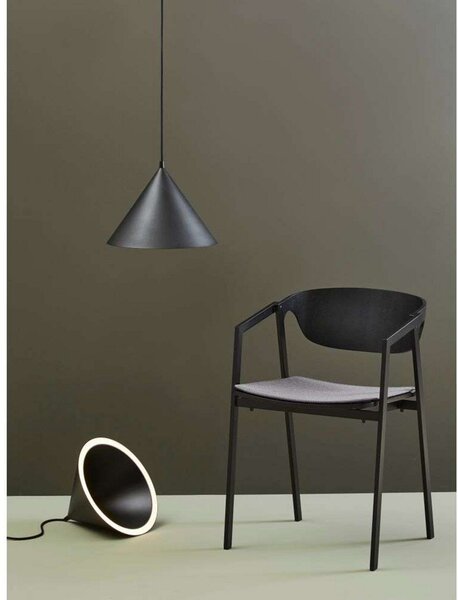 Lampa Wisząca Woud, czarny, jadalnia, aluminium