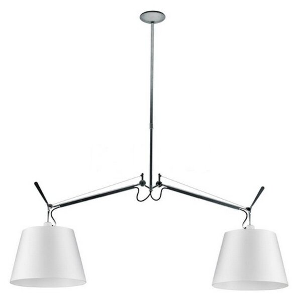 Tolomeo Basculante lampa wisząca Ø 36 cm Szara - Artemide