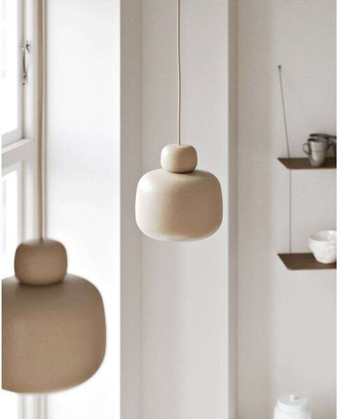 Lampa Wisząca Woud, Stone, ściemnialny, beżowy, kuchnia, metal, design
