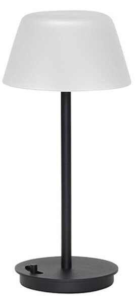 Lampa Stołowa Hübsch, ściemnialny, czarny, salon, metal