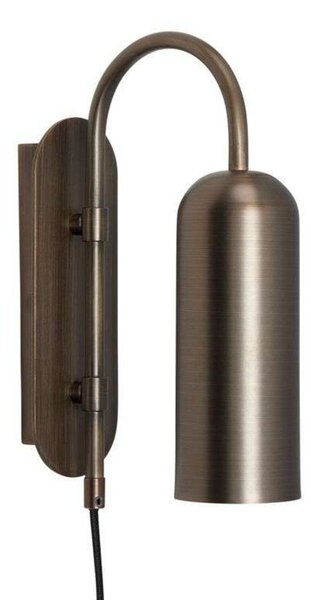 Lampa Ścienna Hübsch, złoty | mosiężny, salon, metal