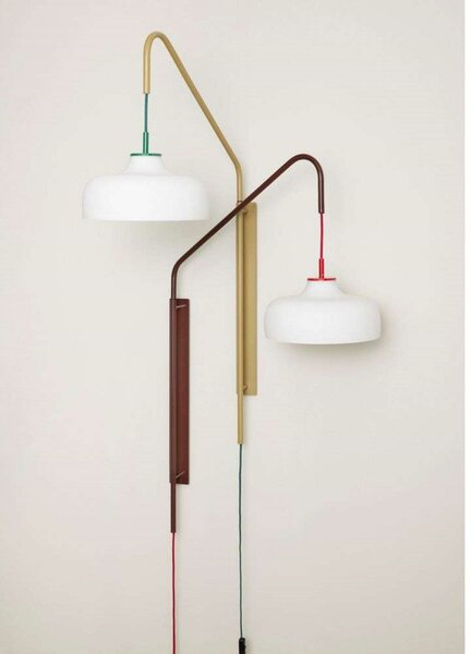 Lampa Ścienna Hübsch, beżowy, salon, metal