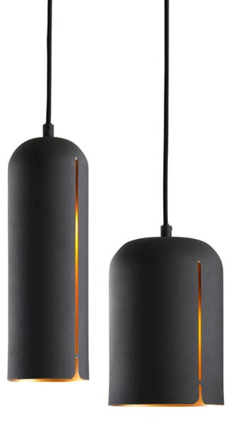 Gap Lampa Wisząca Kort Czarno/Mosiądz - Woud