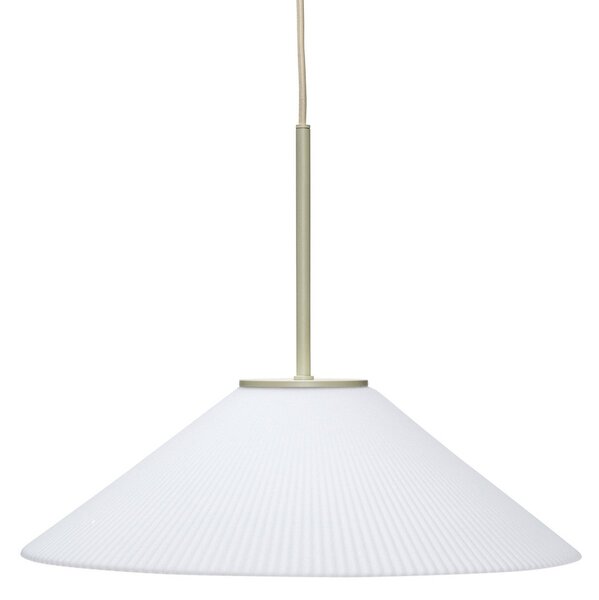 Lampa Wisząca Hübsch, Solid, beżowy, jadalnia, szkło, design