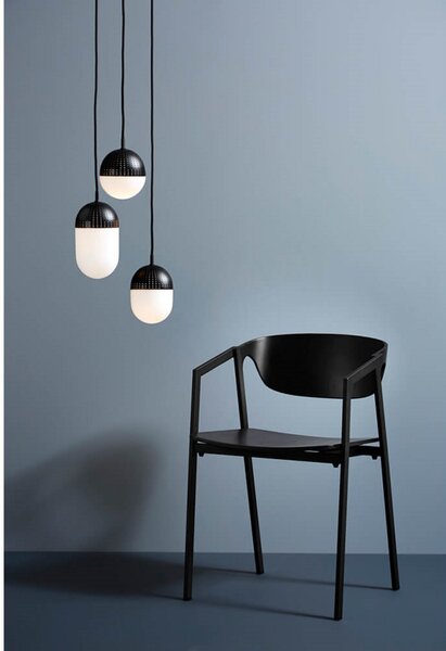 Lampa Wisząca Woud, czarny, salon, metal