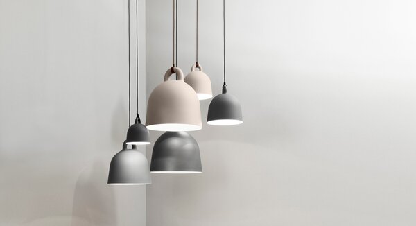 Lampa Wisząca Normann Copenhagen, biały, salon, aluminium