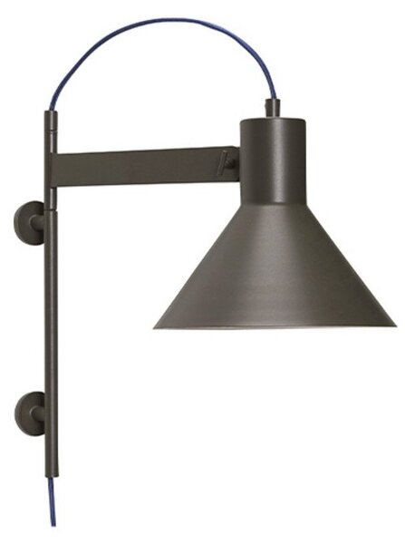 Lampa Ścienna Hübsch, brąz rdzawy, salon, metal