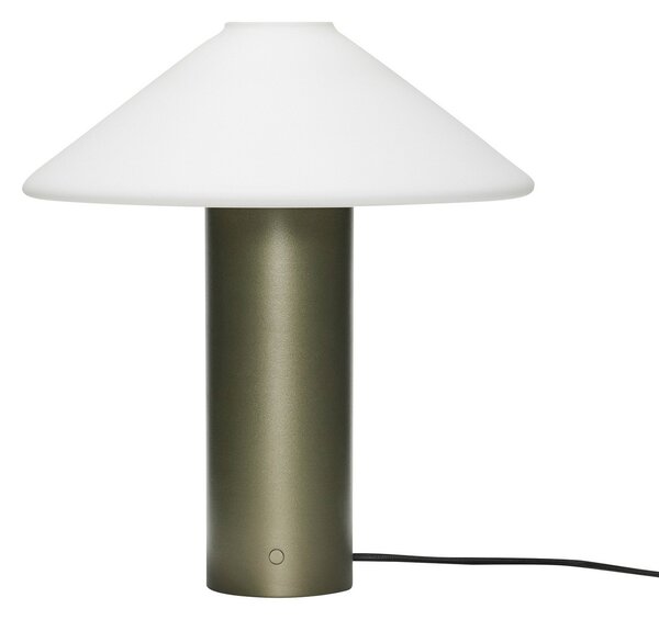 Lampa Stołowa Hübsch, Orbit, ściemnialny, zielony, salon, metal, design