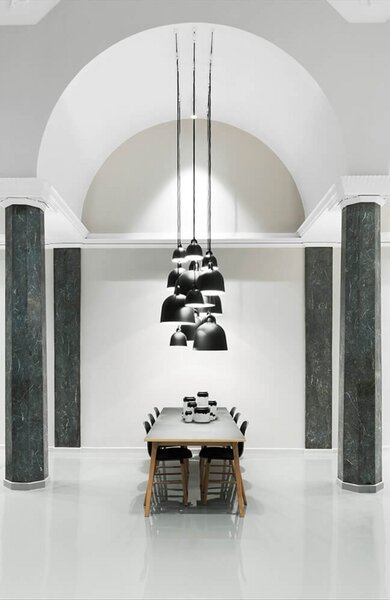 Lampa Wisząca Normann Copenhagen, czarny, salon, aluminium