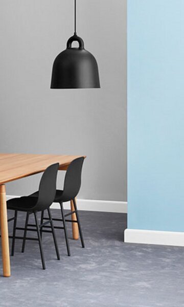 Lampa Wisząca Normann Copenhagen, czarny, salon, aluminium