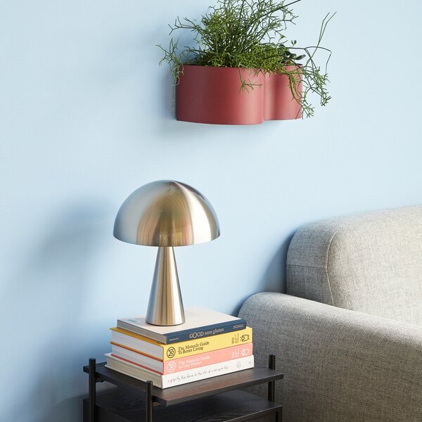 Lampa Stołowa Hübsch, Mush Mini, metaliczny, salon, metal, design