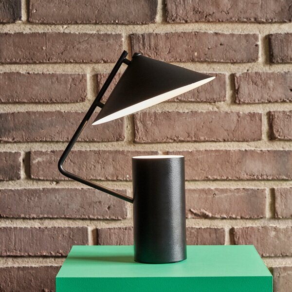 Lampa Stołowa Hübsch, Sen, czarny, salon, metal, design