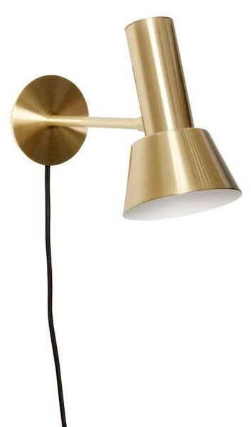 Lampa Ścienna Hübsch, złoty | mosiężny, salon, metal