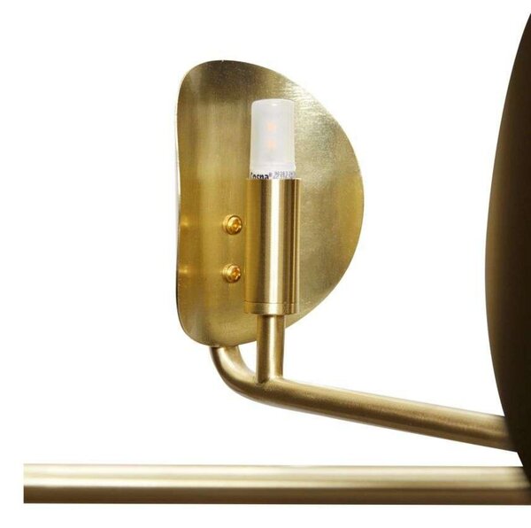 Lampa Wisząca Hübsch, złoty | mosiężny, salon, metal
