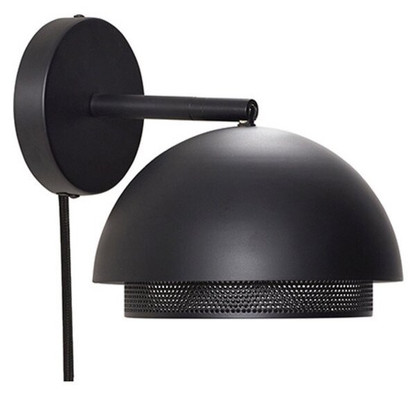 Lampa Ścienna Hübsch, czarny, salon, metal